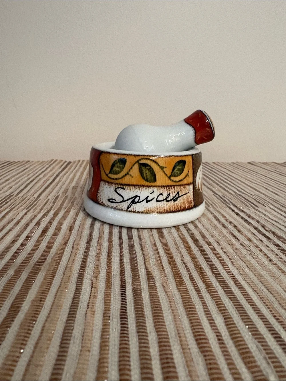 Ceramic Spice Mortar and Pestle Set